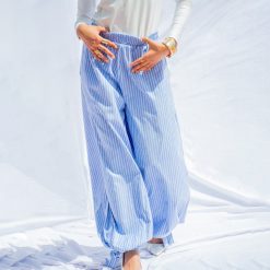 Blue Stripe Balloon Pants 💙