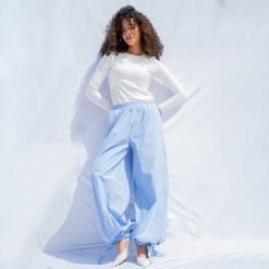 Alternative view of Blue Stripe Balloon Pants 💙