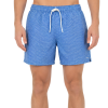 Primark Swim Shorts - Blue Chevron, men's swim shorts with drawstring waist (size L)