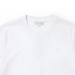 Crocodile Embroidered Cotton T-Shirt - White