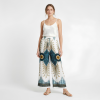 Dashiki Print Wide-Leg Viscose Trousers