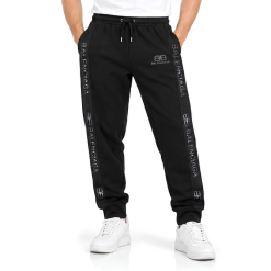 Logo Tape Track Pants - Black