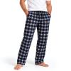 Men’s Cotton Plaid Lounge Pants – Navy & White
