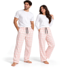 Unisex Cotton Plaid Lounge Pants – Pink & White