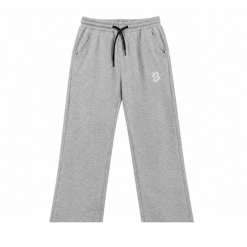 White Milton Fleece Joggers - Grey