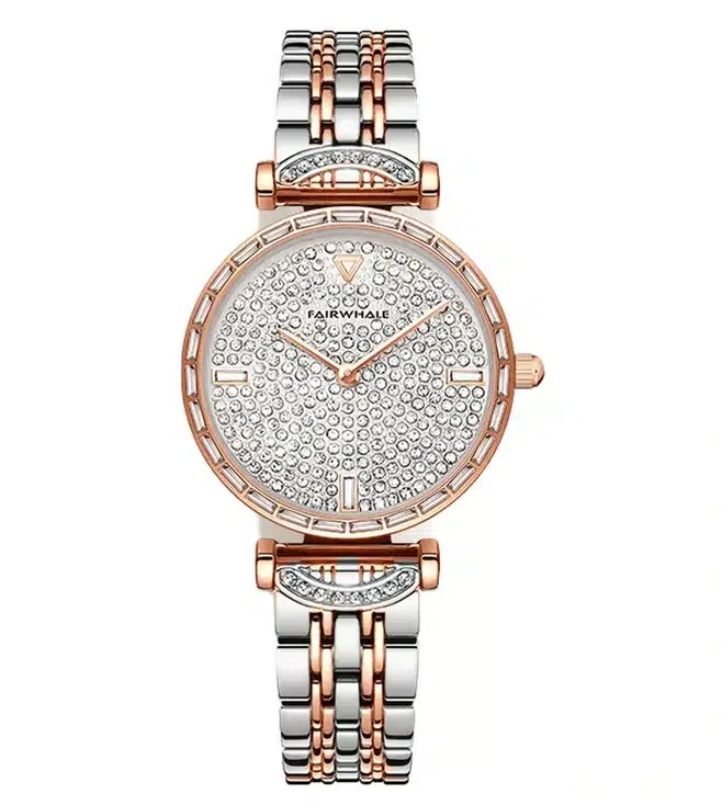 Fairwhale FW-3360-2 Women's Rose Gold Watch - Silver Dial