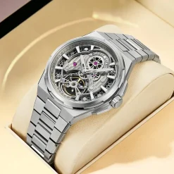 Bonest Gatti BG8007-S1 Men's Automatic Watch - Silver Dial - Image 4