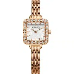 Fairwhale FW-3650-S1 Women's Rose Gold Watch - Silver Dial