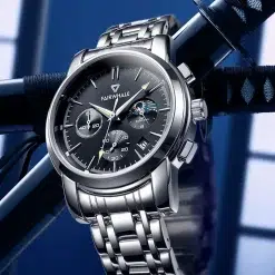 Fairwhale FW-5370-1 Men's Chronograph Watch - Black Dial - Image 3