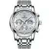 Fairwhale FW-5630-3 Men's Chronograph Watch - Silver Dial