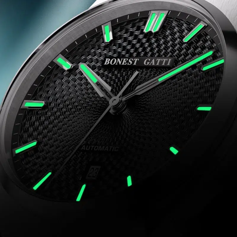 Bonest Gatti BG8012-S1 Men's Automatic Watch - Black Dial - Image 4