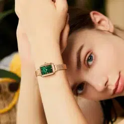 ⁦Fairwhale FW-3270-1 Women's Rose Gold Watch - Green Dial⁩ - الصورة ⁦3⁩