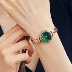 Alternative view of Fairwhale FW-3250-4 Women's Rose Gold Watch - Green Dial