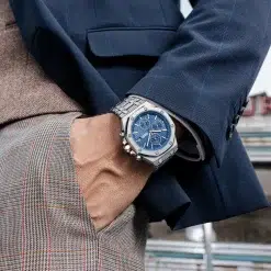 Alternative view of Fairwhale FW-5860-S2 Men's Chronograph Watch - Blue Dial