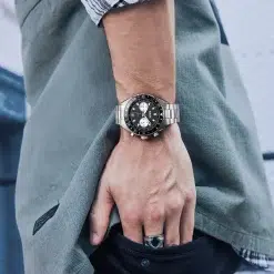 ⁦Fairwhale FW-5910-S1 Men's Chronograph Watch - Black Dial⁩ - الصورة ⁦2⁩
