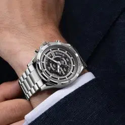 Alternative view of Fairwhale FW-5430-3 Men's Chronograph Watch - Silver Dial