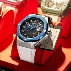 ⁦Bonest Gatti BG8701-B1 Men's Automatic Watch - White Dial⁩ - الصورة ⁦4⁩