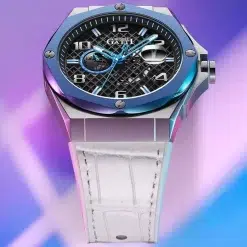⁦Bonest Gatti BG8701-B1 Men's Automatic Watch - White Dial⁩ - الصورة ⁦3⁩
