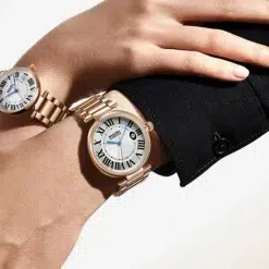 Alternative view of Fairwhale FW-5840-S2 Men's Rose Gold Watch - Silver Dial