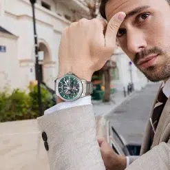 Bonest Gatti BG8803-S2 Men's Automatic Watch - Green Dial - الصورة 4