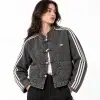 Adidas Originals New Chinese Denim Jacket KY5743 Washed Grey – On Model
