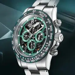⁦Bonest Gatti BG8019-S1 Men's Automatic Watch Green Dial⁩ - الصورة ⁦4⁩