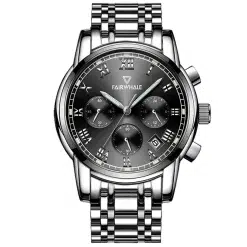 Fairwhale FW-5010-1 Men's Chronograph Watch - Black Dial