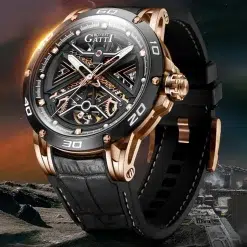 Bonest Gatti BG4601-B2 Men's Automatic Watch - Black Dial - Image 4