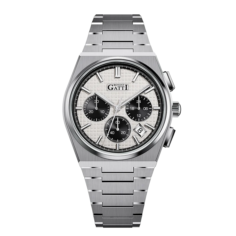Bonest Gatti BG8016-S1 Men's Automatic Watch - Silver Dial