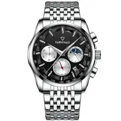 Fairwhale FW-5360-1 Men's Chronograph Watch - Black Dial