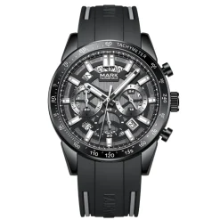 Fairwhale FW-5880-R1 Men's Chronograph Watch - Black Dial