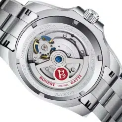 ⁦Bonest Gatti Risker BG8003-S1 Men's Automatic Watch - Black Dial⁩ - الصورة ⁦4⁩