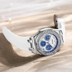 Fairwhale FW-3590-2 Women's Chronograph Watch - Silver Dial - Image 2