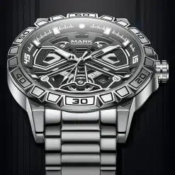 Alternative view of Fairwhale FW-5940-S1 Men's Mechanical Watch - Black Dial