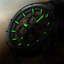 Alternative view of Fairwhale NOVANTOR FW-5024-L2 Men's Chronograph Watch - Black Dial
