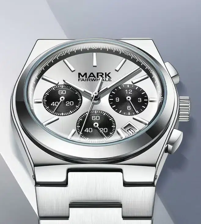 Fairwhale FW-5170-S1 Men's Chronograph Watch - Silver Dial - Image 5