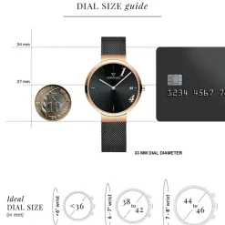 Fairwhale FW-3220-G2 Women's Watch - Black Dial - Image 3
