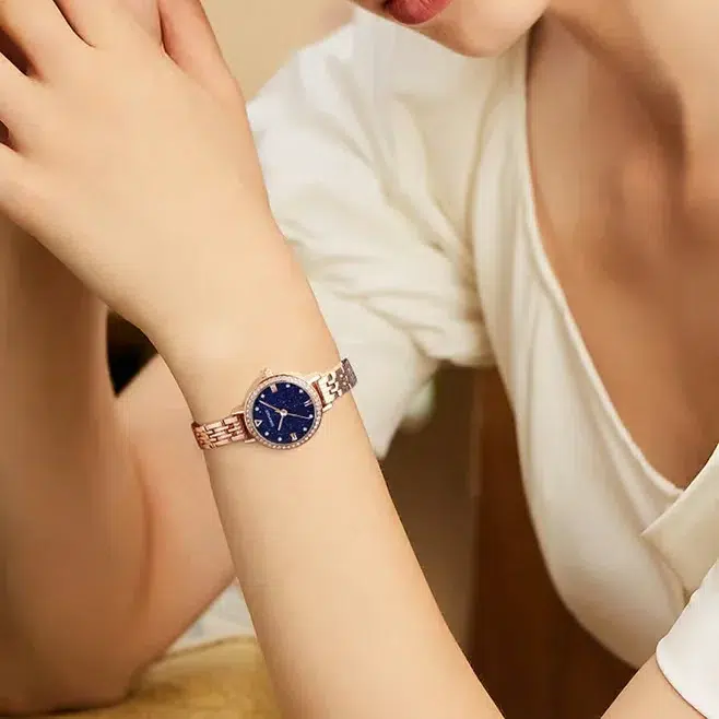 Fairwhale FW-3250-3 Women's Rose Gold Watch - Blue Dial - الصورة 2