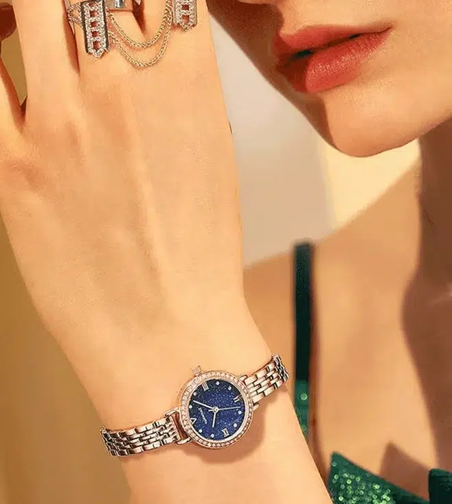 Fairwhale FW-3250-3 Women's Rose Gold Watch - Blue Dial - الصورة 3