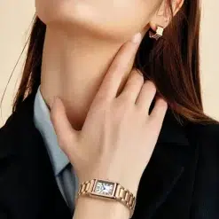 Alternative view of Fairwhale FW-3680-S3 Women's Rose Gold Watch - Silver Dial