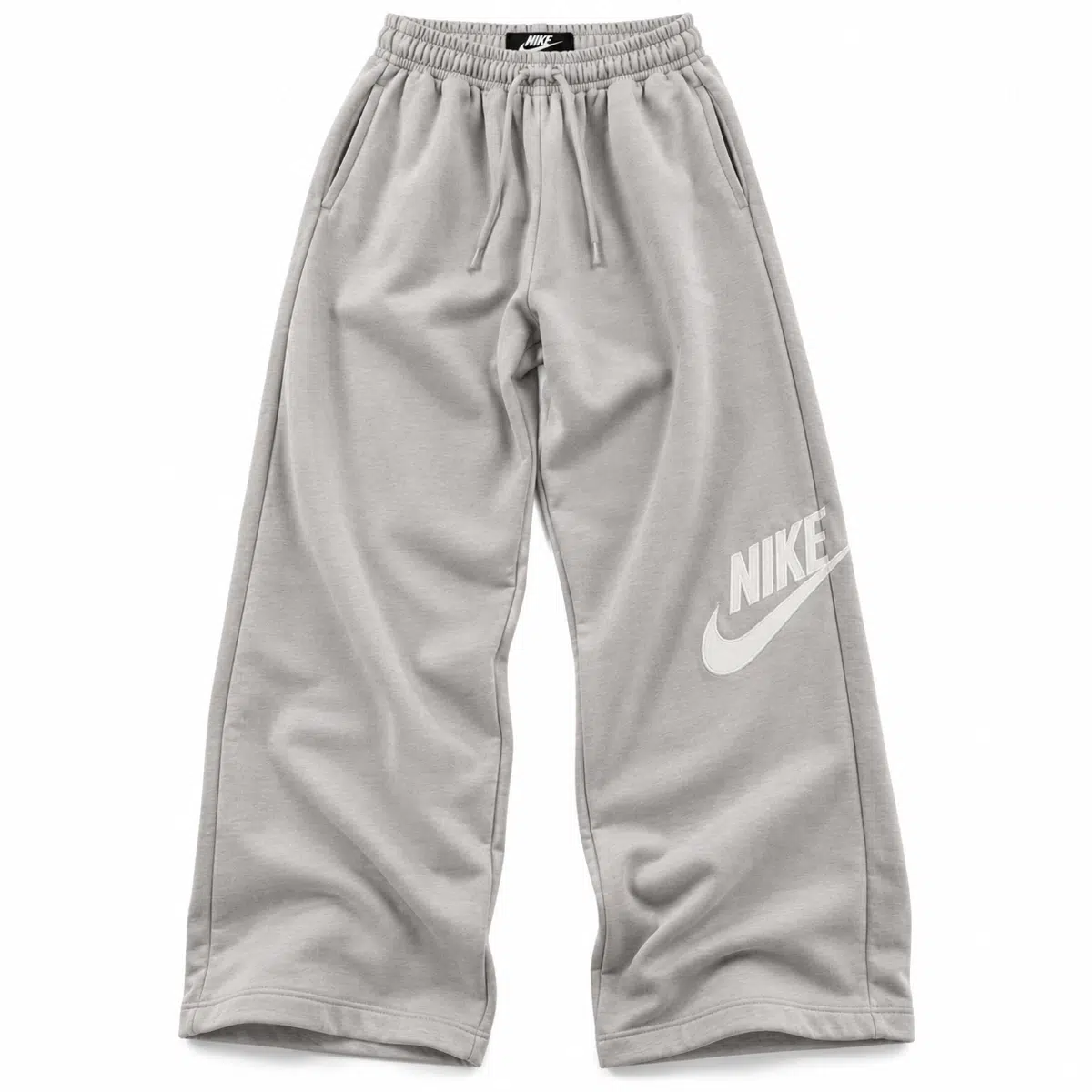 Nike Style Cotton Wide-Leg Pants – Grey - product details