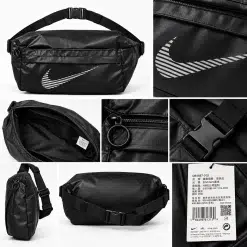 Nike Swoosh Crossbody Bag – Black