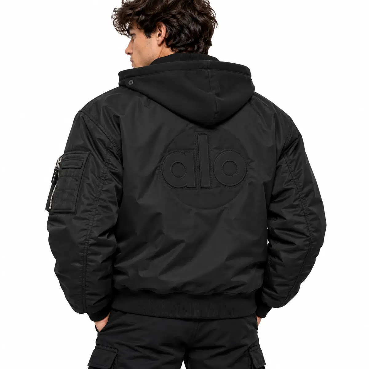 ALO Style Black Detachable-Hood Jacket - product details