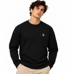Paulo Pedro Crewneck Sweatshirt Black on model
