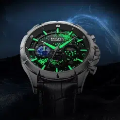Alternative view of Fairwhale FW-5870-S1 Men's Watch - Black Dial