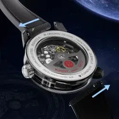 Bonest Gatti BG4003-R1 Men's Automatic Watch - Black Dial - الصورة 4