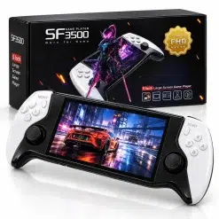 SF3500 Retro Handheld Game Console – 5-Inch IPS – Black & White