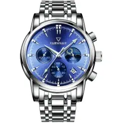 Fairwhale FW-5370-2 Men's Chronograph Watch - Blue Dial