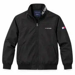 Tommy Hilfiger Water and Wind Resistant Jacket Black – Product View