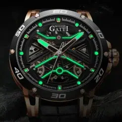 Alternative view of Bonest Gatti BG4601-B2 Men's Automatic Watch - Black Dial